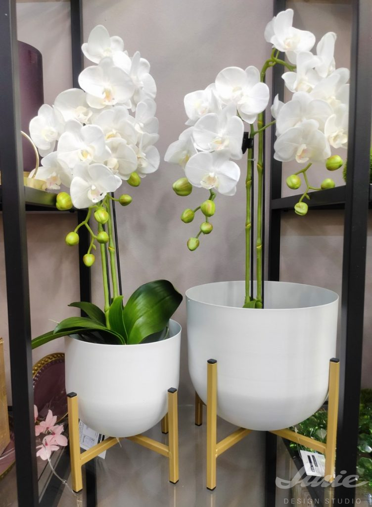 Luxusní umělé orchiee, orchidej bílá 