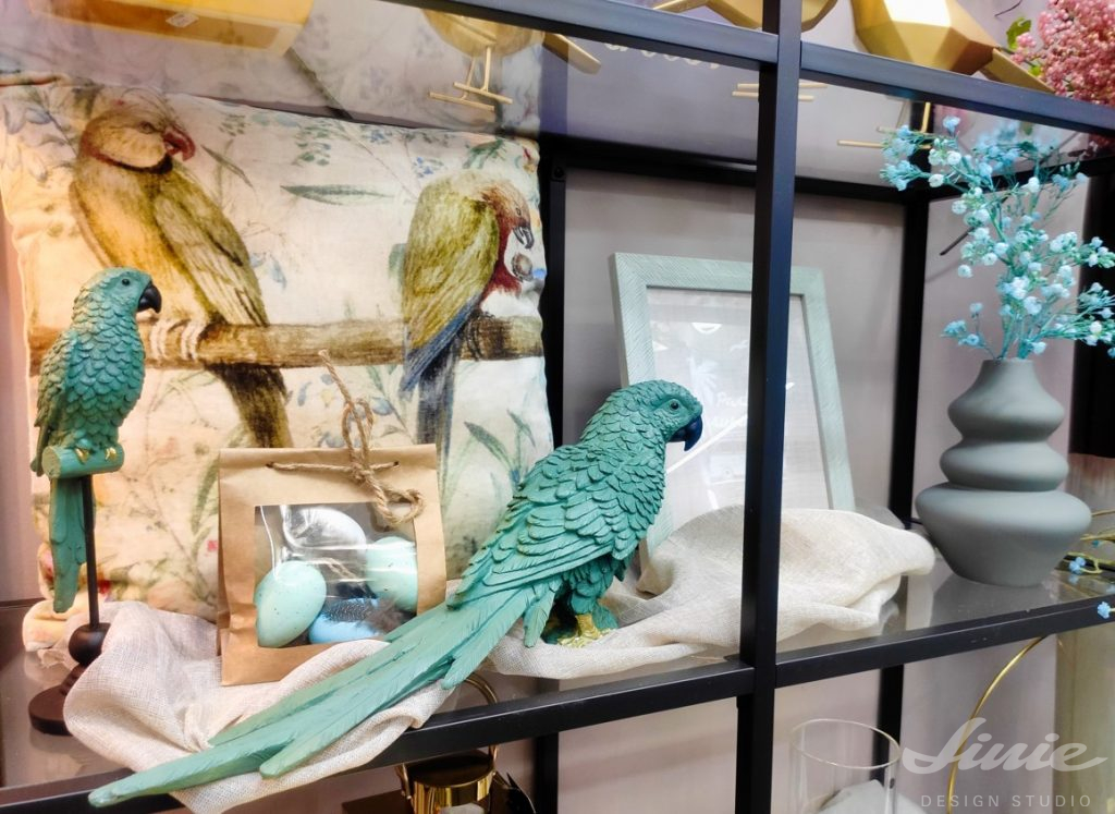 Umělý pták dekorace polštář s papouškem