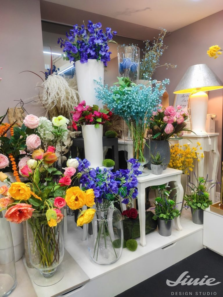 Luxusní umělé květiny silkka, květinové dekorace, květiny do vázy
