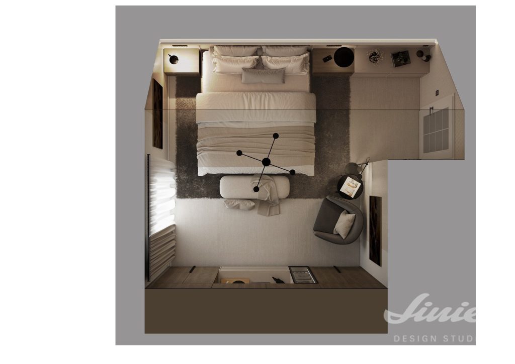 Pánská ložnice v podkroví může být útulným a stylovým prostorem. 